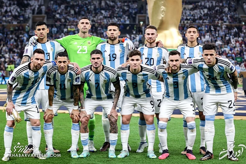 عکس تیمی آرژانتین در فینال ۲۰۲۲